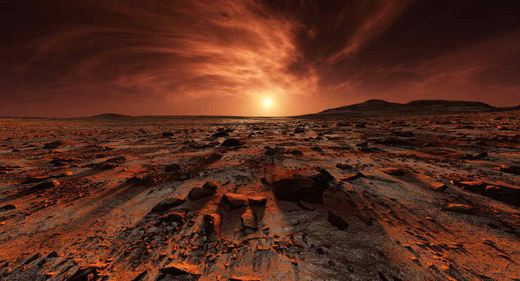 На Марсе была плотная атмосфера и вода в виде жидкости или пара