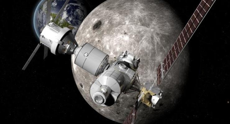 Боинг показал концепт лунного перевалочного пункта для полетов к Марсу