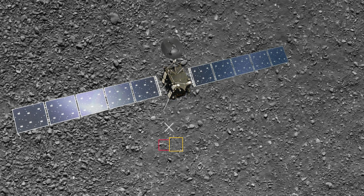 Зонд Rosetta послал последний снимок перед столкновением