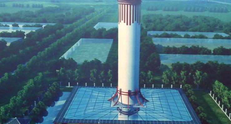 В Китае построили башню для очистки воздуха