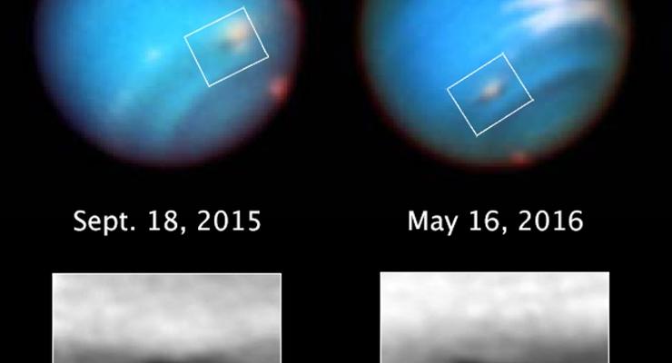 Астрономы NASA засняли исчезающий вихрь на Нептуне