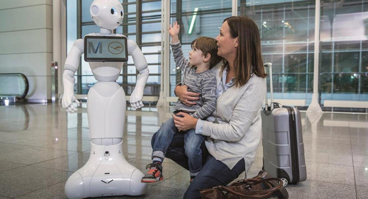 В аэропорту Мюнхена тестируют человекоподобного робота