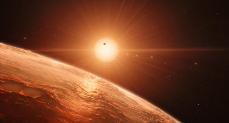 Водный мир: На планетах звезды TRAPPIST-1 слишком много воды