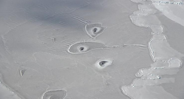 Во льдах Арктики нашли странные дыры