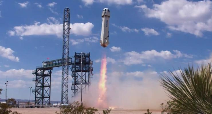 Blue Origin испытала многоразовую ракету New Shepard