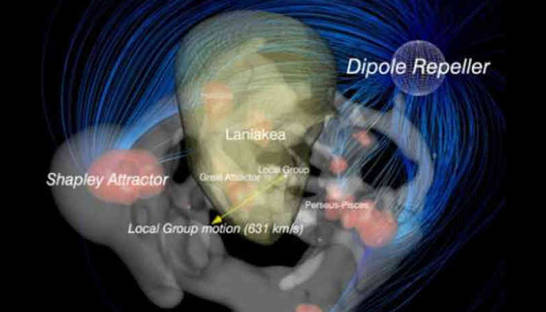 Астрономы обнаружили отталкивающую галактики массу