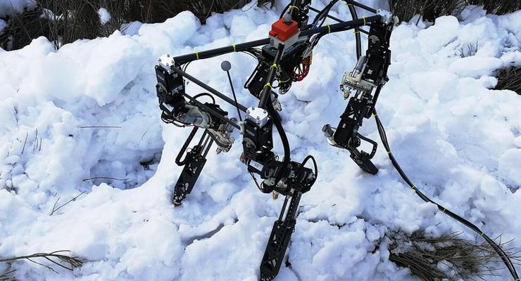 Робот сам научился ходить по льду и снегу