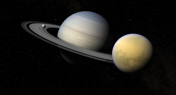 Сатурн разговаривает со своими спутниками - астрономы