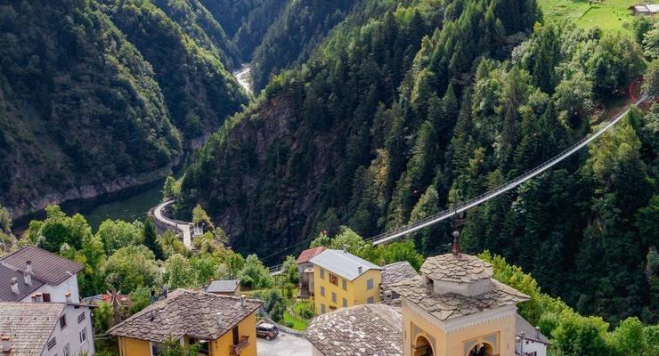 В Италии построили самый высокий подвесной мост