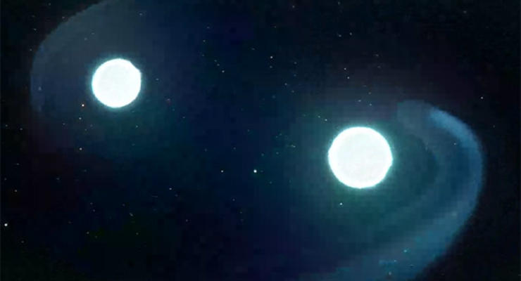 Астрономы увидели рождение двойной нейтронной звезды
