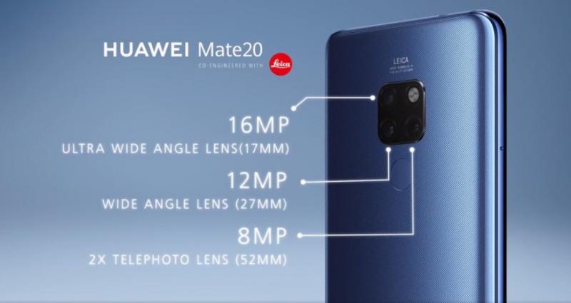 Huawei представила флагманы Mate 20 и Mate 20 Pro с тройной камерой / gsmarena.com