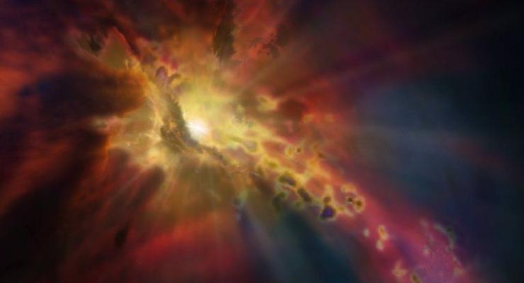 Космический фонтан: Найдена необычная черная дыра