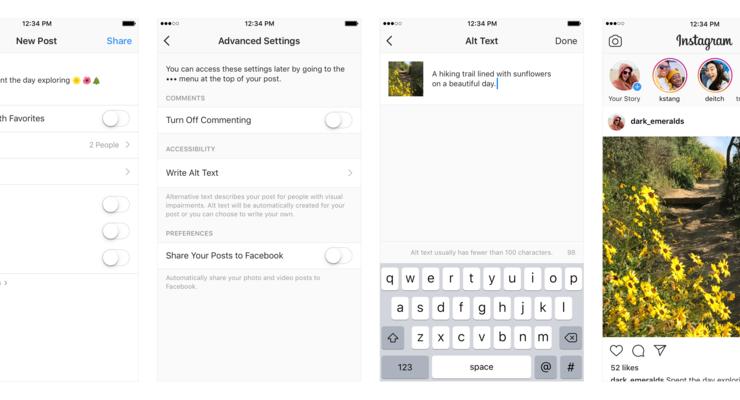Instagram адаптирует соцсеть для слепых