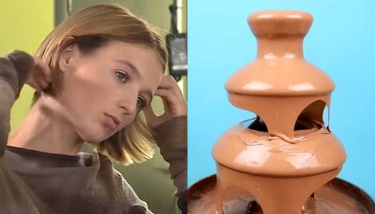 Видео дня: Шоколадный Фонтан из киндер-сюрпризов и Топ-модель по-украински