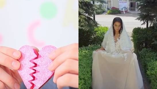 Видео дня: Свадьба вслепую и необычная канцелярия на День Св. Валентина