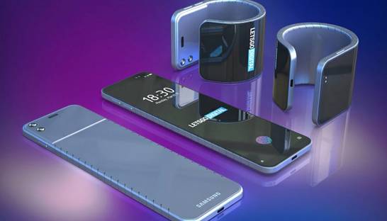 Samsung получил патент на гибкий смартфон-браслет