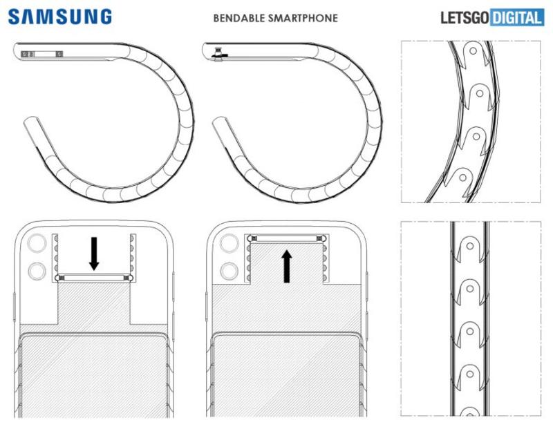 Samsung получил патент на гибкий смартфон-браслет / letsgodigital.org
