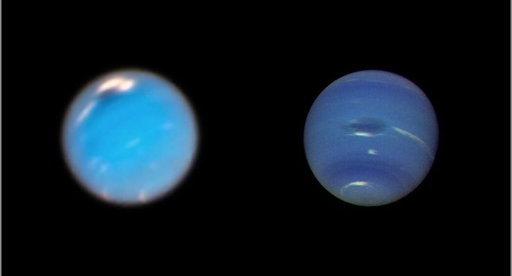 Телескоп заснял рождение гигантского вихря в атмосфере Нептуна