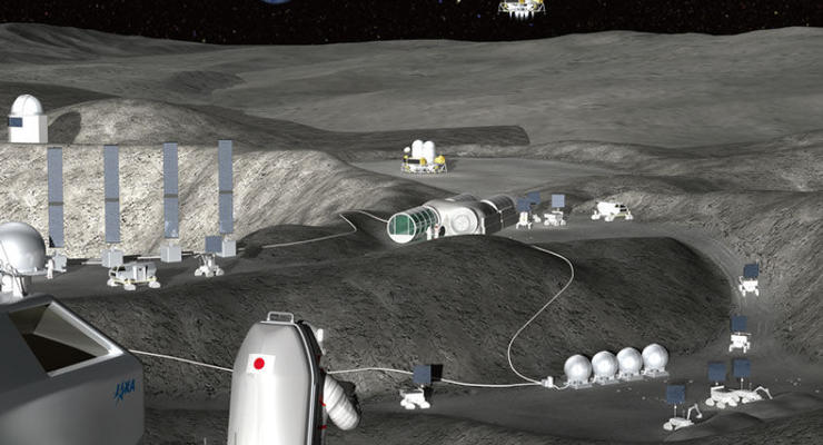 Япония хочет создать базу на Луне при помощи роботов