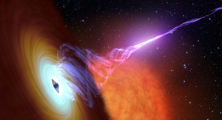 Ученые высчитали температуру частиц у черной дыры