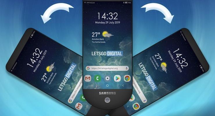 Samsung запатентовал телефон с двумя скрытыми дисплеями