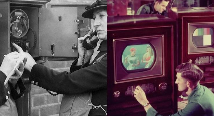 День в истории: 13 августа - Первая цветная телепередача и патент на телефон-автомат