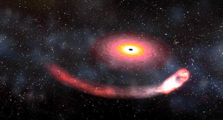 Ученые засекли гравитационные волны от падающей в черную дыру звезды