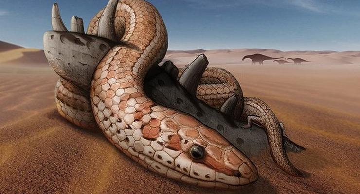 Найдена древняя змея с задними лапами