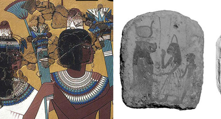 Впервые найдены мифические головные уборы древних египтян