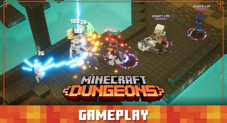 Разработчики показали игру Minecraft Dungeons