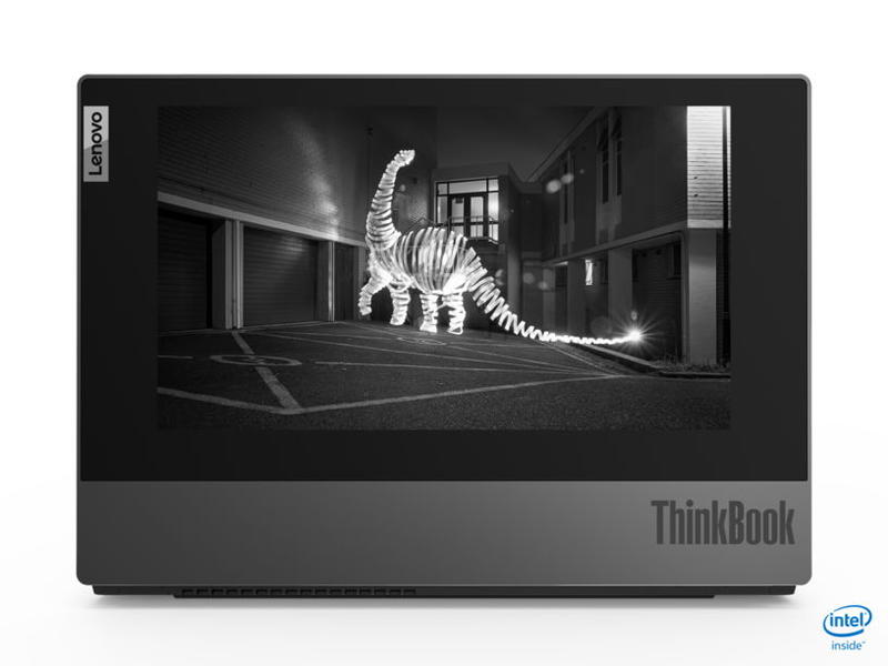 Lenovo показала ноутбук с экраном из электронных чернил на крышке / Lenovo