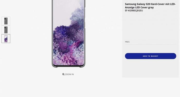 Появились новые изображения флагмана Samsung Galaxy S20