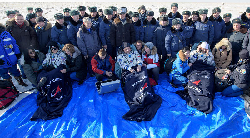Астронавт-рекордсменка Кристина Кох приземлилась в Казахстане / NASA