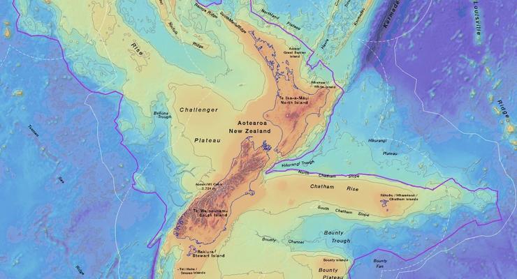 Восьмой континент: Затонувшую часть Зеландии показали на картах