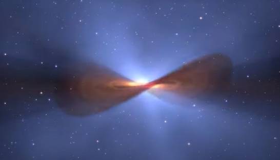 Астрономы увидели взмахи крыльев летучей мыши в космосе