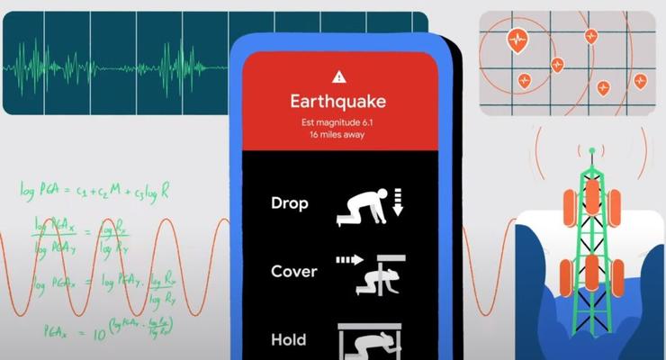 Смартфоны на Android предупредят о землетрясениях