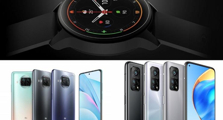 Xiaomi показала новые смартфоны серии Mi 10T и умные часы Mi Watch