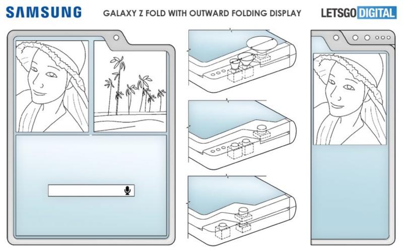 Samsung патентует еще один гибкий смартфон / letsgodigital.org