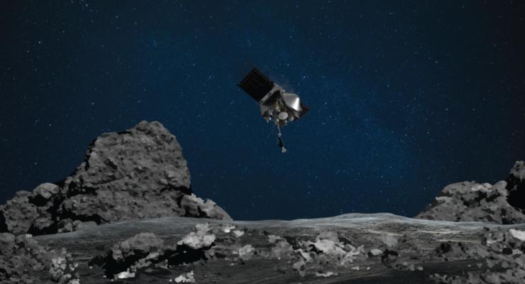 Впервые в истории зонд NASA взял пробы на астероиде в космосе