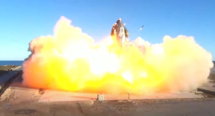 Прототип звездолета SpaceX взорвался при приземлении