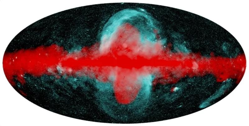 Астрономы обнаружили гигантские рентгеновские пузыри вокруг галактики / Predehl