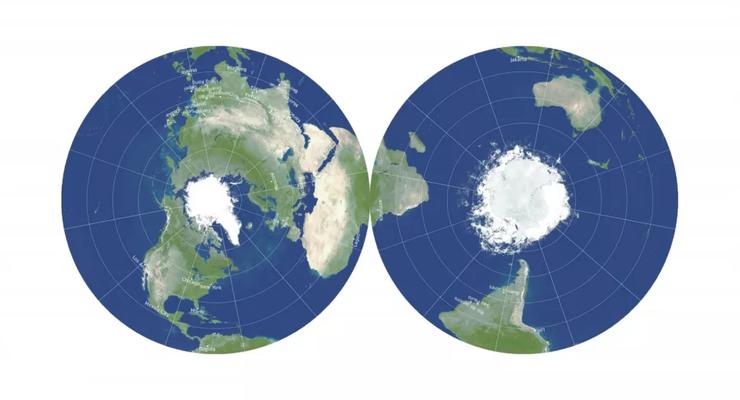 Создана самая точная "плоская карта" Земли
