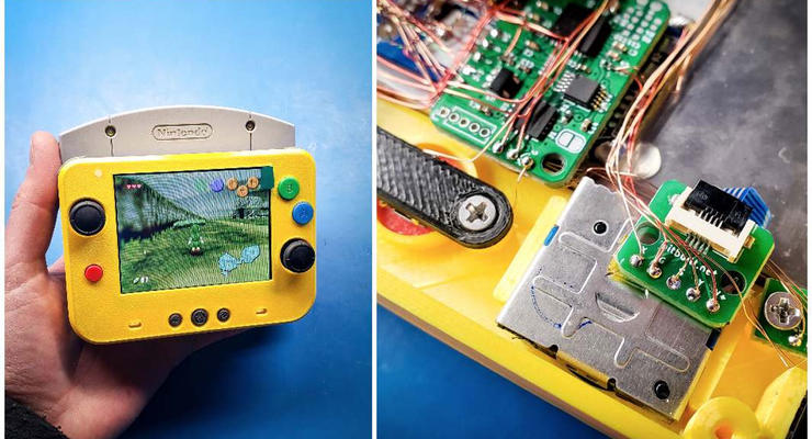 Геймер создал самую маленькую в мире консоль Nintendo 64