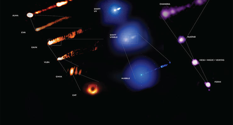 Астрономы получили новые изображения сверхмассивной черной дыры