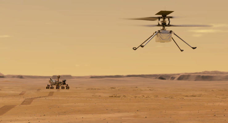 NASA впервые провело запуск вертолета на другой планете: Как это было