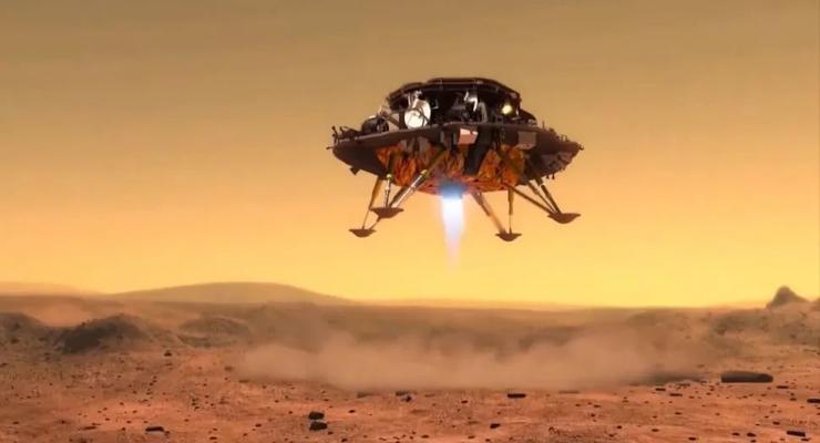 Первый китайский марсоход сел на Красной планете