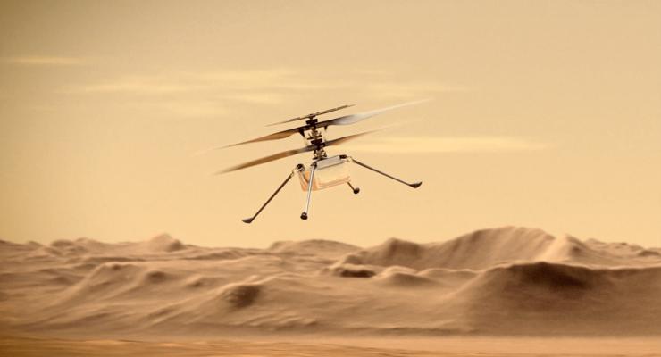 Марсианский вертолет пережил сбой во время шестого полета