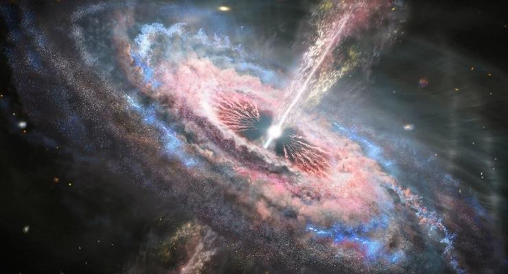 Астрономы обнаружили отголоски умирающей сверхмассивной черной дыры