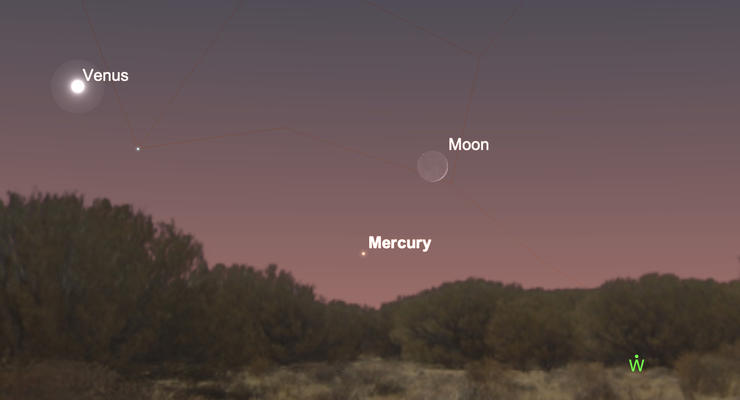 Меркурий вплотную приблизился к Луне