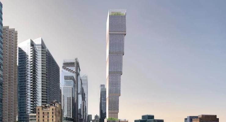 В Нью-Йорке построят перевернутый небоскреб